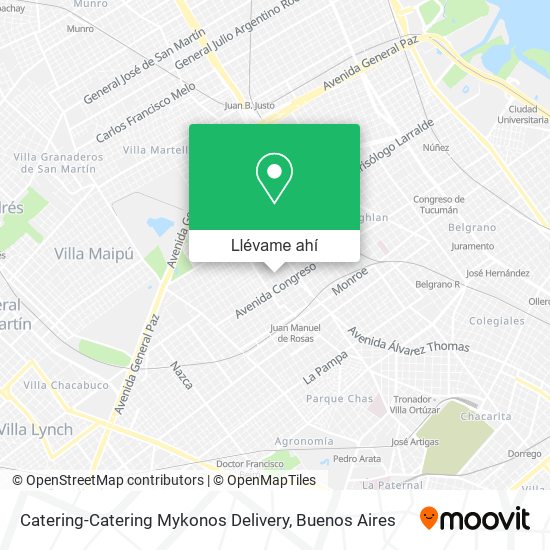 Mapa de Catering-Catering Mykonos Delivery