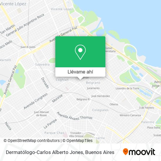 Mapa de Dermatólogo-Carlos Alberto Jones