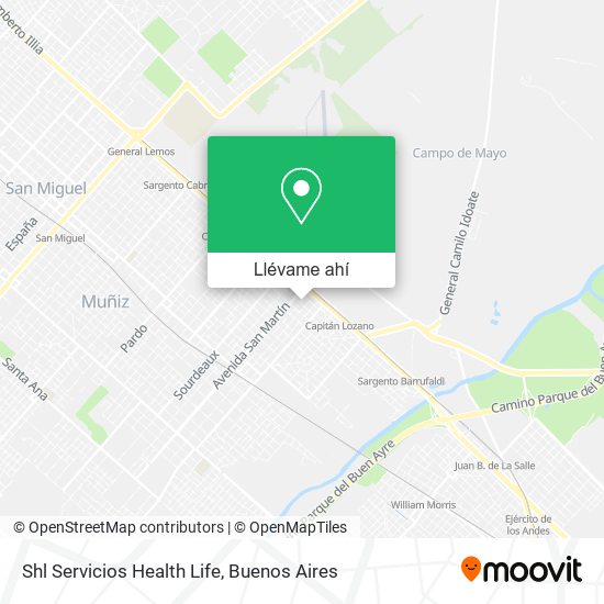 Mapa de Shl Servicios Health Life