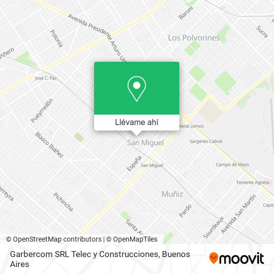 Mapa de Garbercom SRL Telec y Construcciones