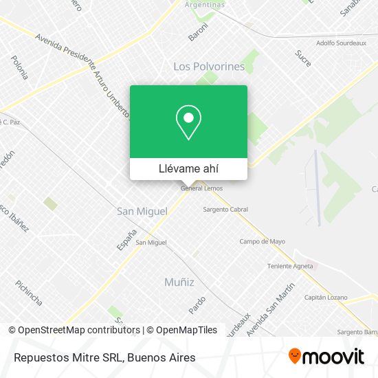 Mapa de Repuestos Mitre SRL