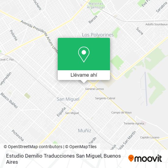 Mapa de Estudio Demilio Traducciones San Miguel