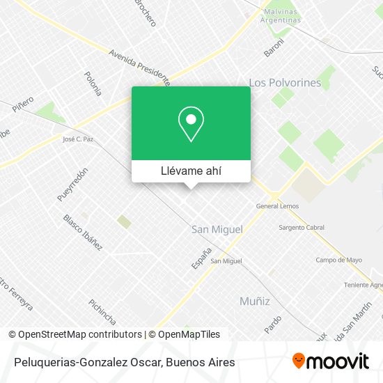 Mapa de Peluquerias-Gonzalez Oscar