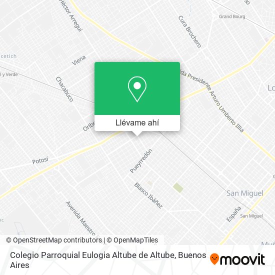 Mapa de Colegio Parroquial Eulogia Altube de Altube