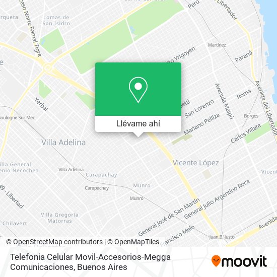 Mapa de Telefonia Celular Movil-Accesorios-Megga Comunicaciones