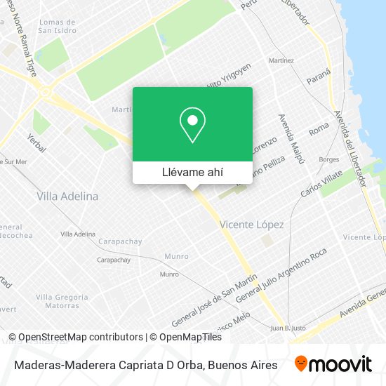 Mapa de Maderas-Maderera Capriata D Orba