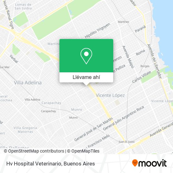 Mapa de Hv Hospital Veterinario