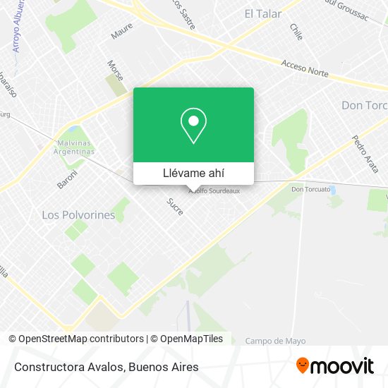 Mapa de Constructora Avalos