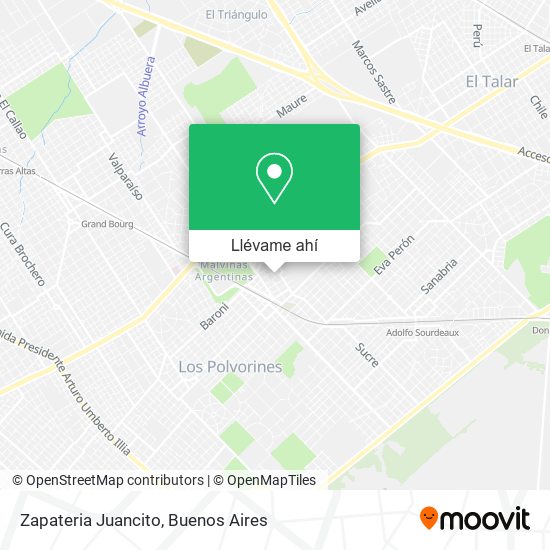 Mapa de Zapateria Juancito