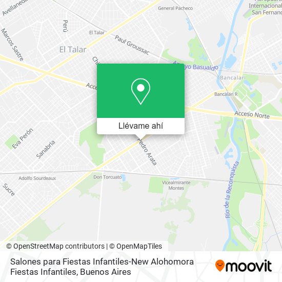 Mapa de Salones para Fiestas Infantiles-New Alohomora Fiestas Infantiles