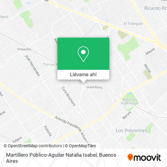 Mapa de Martillero Público-Aguilar Natalia Isabel