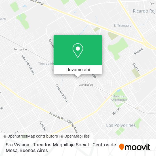 Mapa de Sra Viviana - Tocados Maquillaje Social - Centros de Mesa