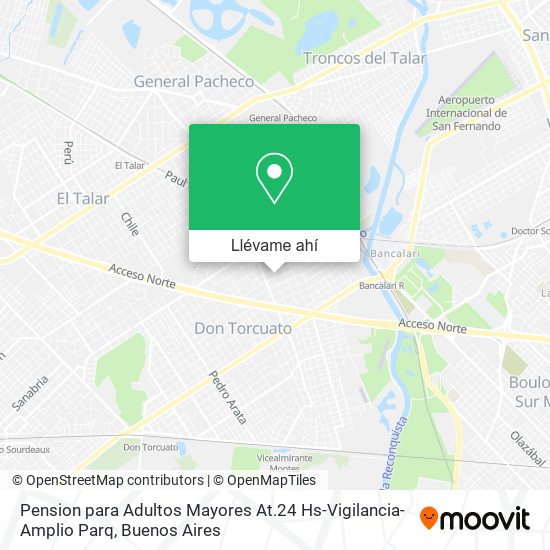 Mapa de Pension para Adultos Mayores At.24 Hs-Vigilancia-Amplio Parq