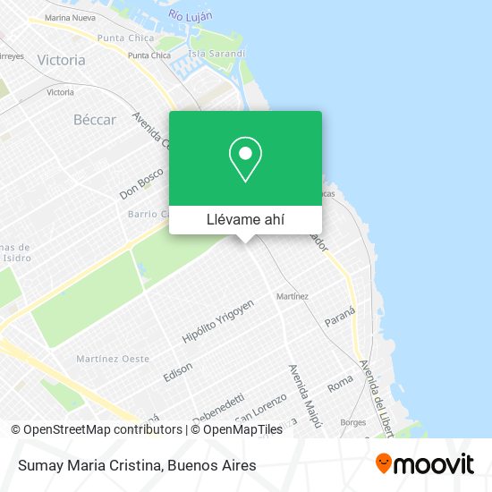 Mapa de Sumay Maria Cristina