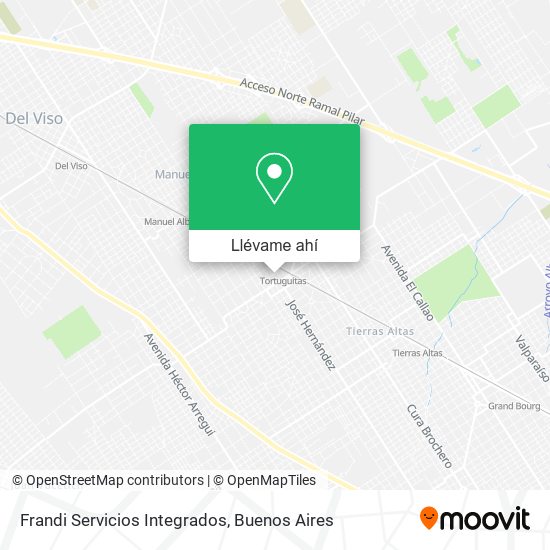 Mapa de Frandi Servicios Integrados