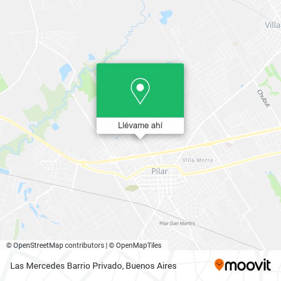 Mapa de Las Mercedes Barrio Privado