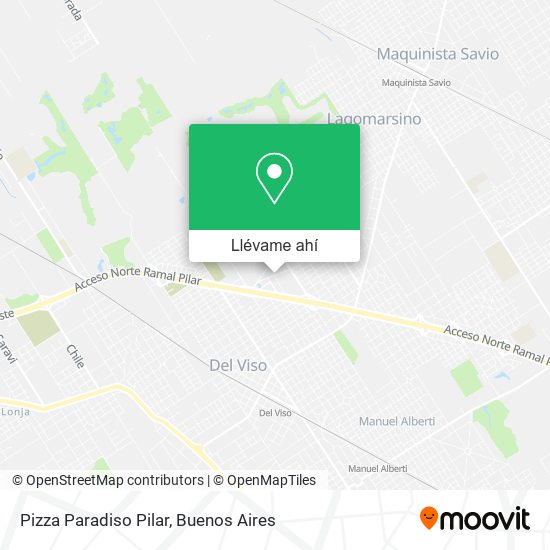Mapa de Pizza Paradiso Pilar