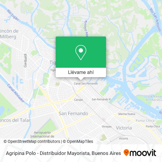 Mapa de Agripina Polo - Distribuidor Mayorista