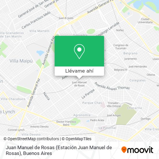 Mapa de Juan Manuel de Rosas