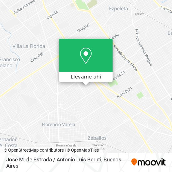 Mapa de José M. de Estrada / Antonio Luis Beruti