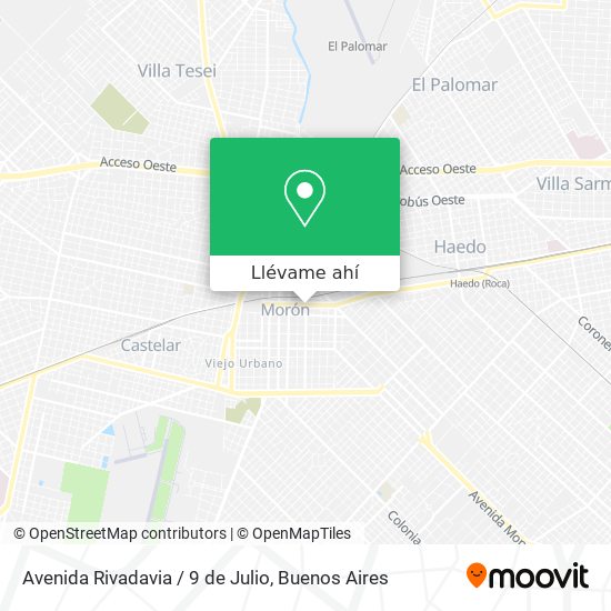 Mapa de Avenida Rivadavia / 9 de Julio