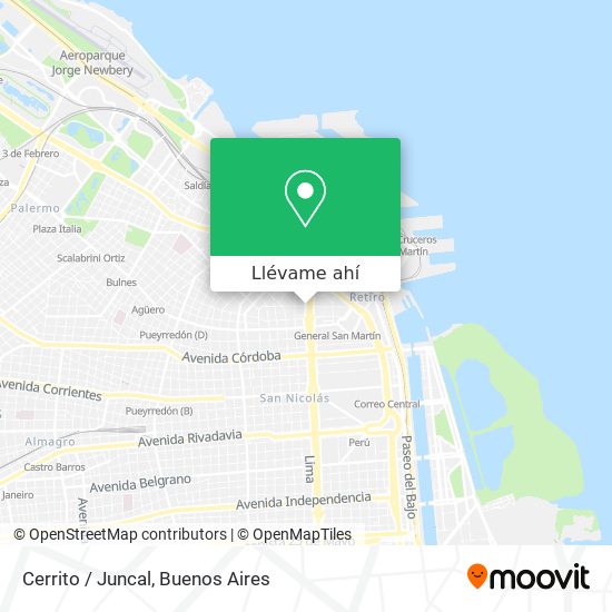 Mapa de Cerrito / Juncal