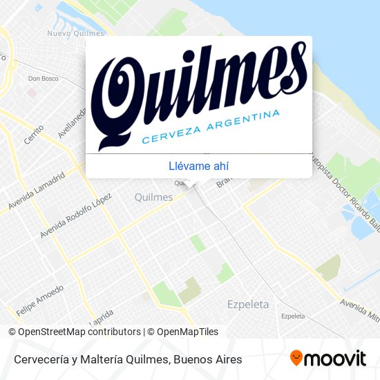 Mapa de Cervecería y Maltería Quilmes