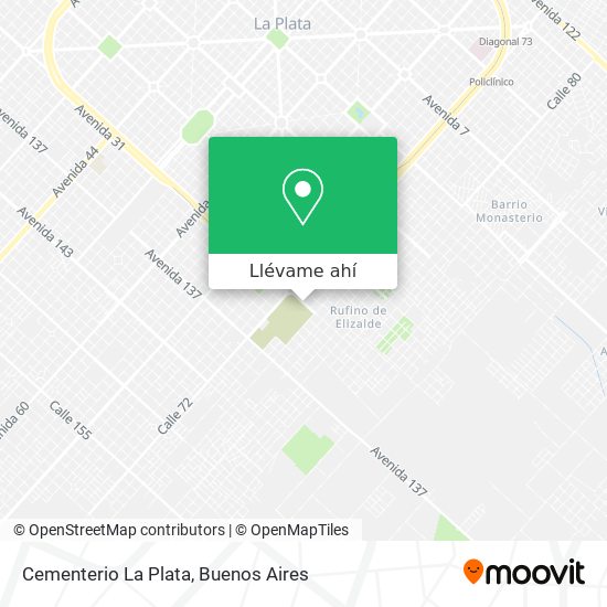 Mapa de Cementerio La Plata