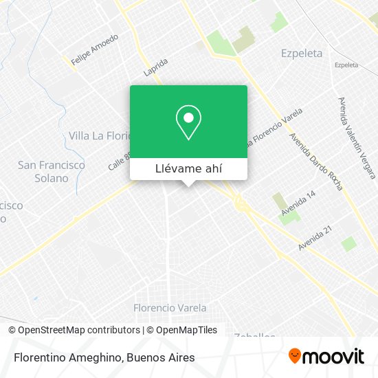 Mapa de Florentino Ameghino