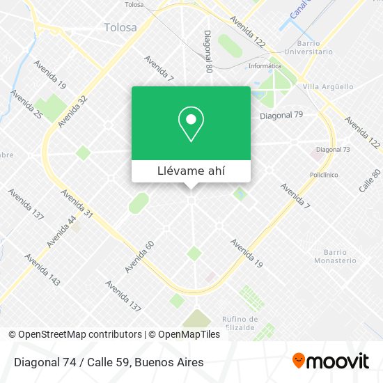 Mapa de Diagonal 74 / Calle 59
