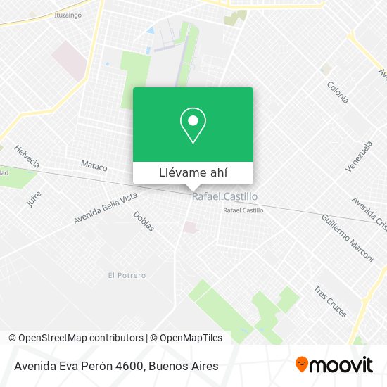 Mapa de Avenida Eva Perón 4600