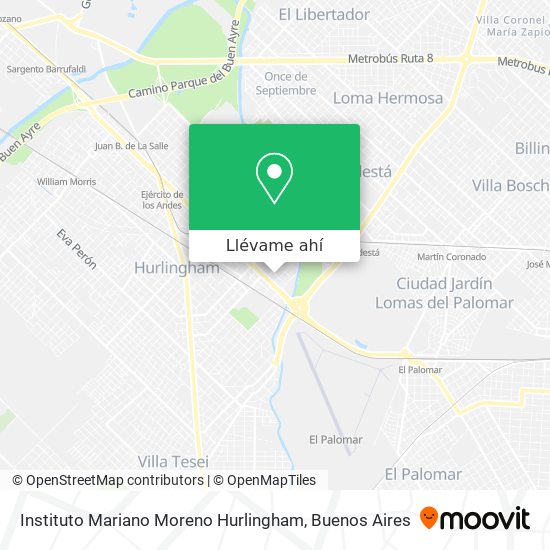 Mapa de Instituto Mariano Moreno Hurlingham