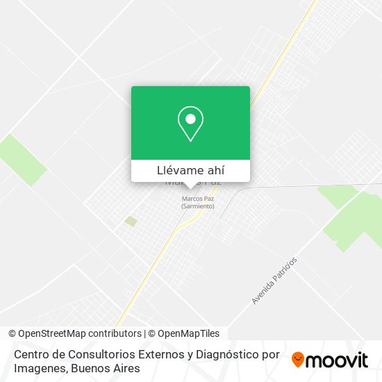 Mapa de Centro de Consultorios Externos y Diagnóstico por Imagenes