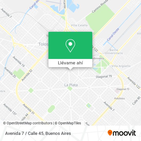 Mapa de Avenida 7 / Calle 45