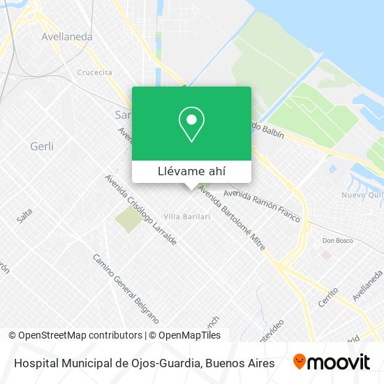 Mapa de Hospital Municipal de Ojos-Guardia