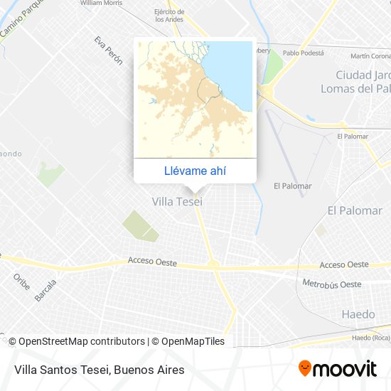 Mapa de Villa Santos Tesei