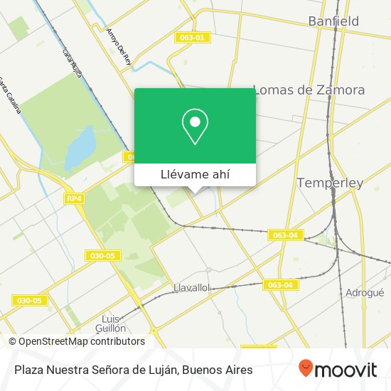 Mapa de Plaza Nuestra Señora de Luján