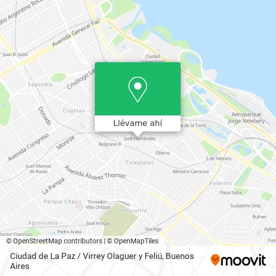 Mapa de Ciudad de La Paz / Virrey Olaguer y Feliú