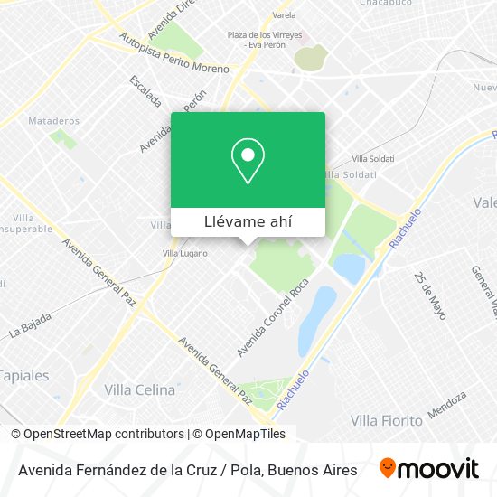 Mapa de Avenida Fernández de la Cruz / Pola