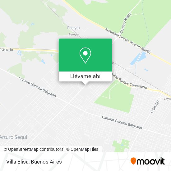 Mapa de Villa Elisa