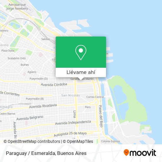Mapa de Paraguay / Esmeralda