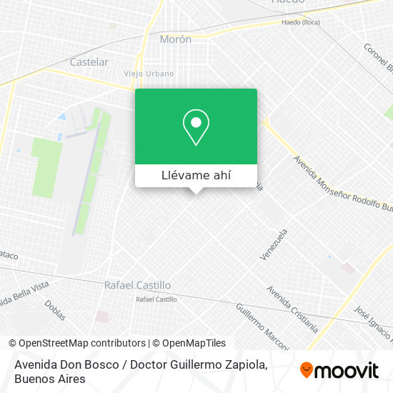 Mapa de Avenida Don Bosco / Doctor Guillermo Zapiola