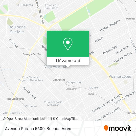 Mapa de Avenida Paraná 5600