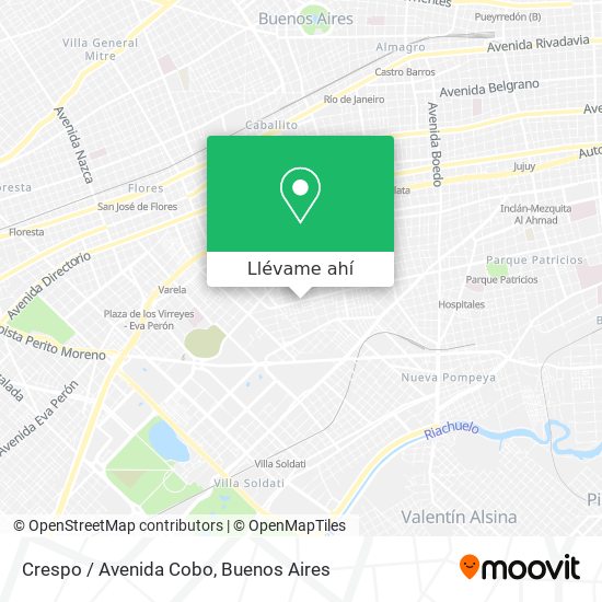 Mapa de Crespo / Avenida Cobo