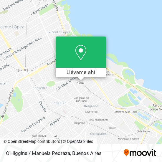 Mapa de O'Higgins / Manuela Pedraza