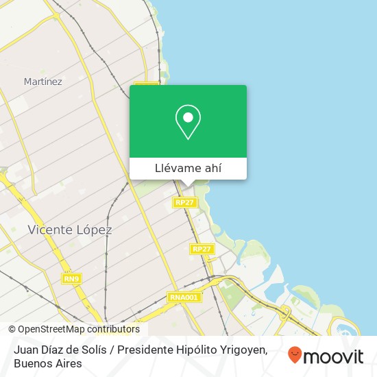 Mapa de Juan Díaz de Solís / Presidente Hipólito Yrigoyen