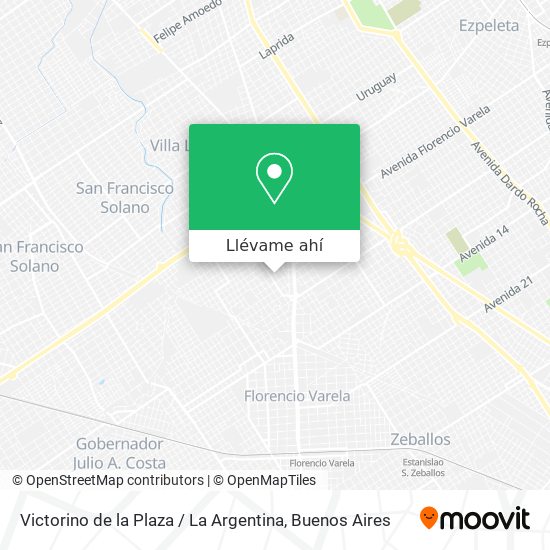 Mapa de Victorino de la Plaza / La Argentina