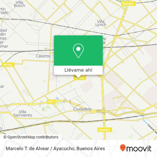Mapa de Marcelo T. de Alvear / Ayacucho