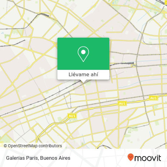 Mapa de Galerías París