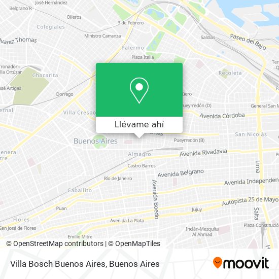 Mapa de Villa Bosch Buenos Aires